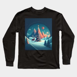 Christmas landscape Long Sleeve T-Shirt